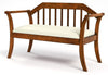 Leon Mission Style Slatted Wood Bench Oak Furniture Enitial Lab 