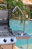 Brushed Stainless Steel 24"h BBQ Commercial Weighted Base - 120V Outdoor Focus Industries 