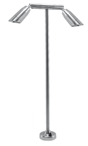 Brushed Stainless Steel 24"h BBQ Twin Commercial Deck Mount - 120V