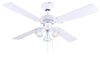 Catalyst VI 42" Ceiling Fan - White Fans 7th Sky Design 