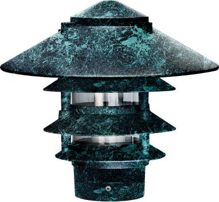 Cast Aluminum Four Tier Pagoda Light with 3.00" Base