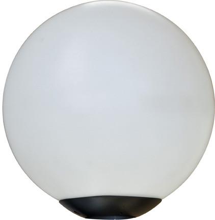 Powder Coated Cast Aluminum Post Top 16" Globe Light Fixture Black Outdoor Dabmar 