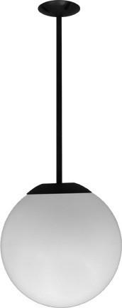 16" HID Globe Fixture 18" Drop - Black - Multiple Bulb Options Ceiling Dabmar HPS 35W 