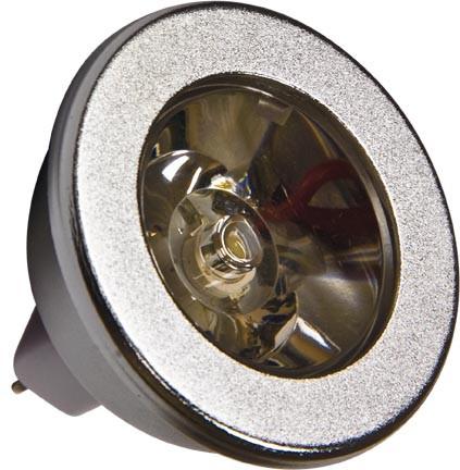 MR16 LED 1 Watt White Single Lamp Spot 12V Bulbs Dabmar 