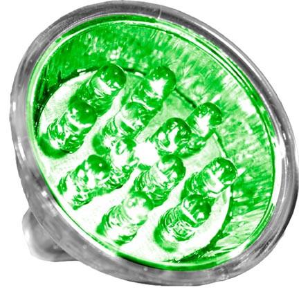 MR16 LED 0.6 Watt 12V Bulb - Green Bulbs Dabmar 