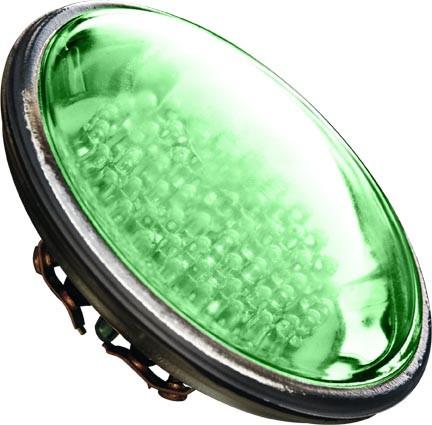 PAR36 4 Watt 60 LEDs Green 12V Bulbs Dabmar 