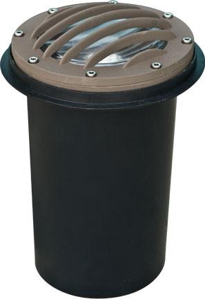 Cast Aluminum In-Ground Well Light with Grill and PVC Sleeve Outdoor Dabmar 