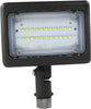 Small Bronze LED Area Light (Flood Light) Threaded Mount Architectural Dazzling Spaces 15W 3000k Warm White 