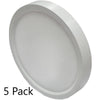 5" LED SlimLine Round Surface Fixture Ceiling Dazzling Spaces 3000K Warm White 5 Pack 