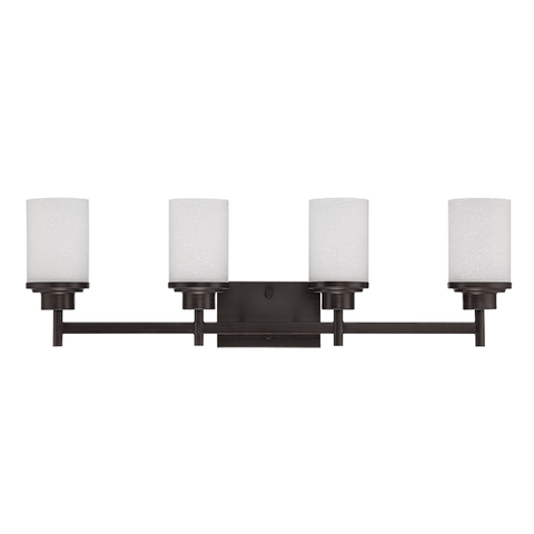 4-Light Somes Vanity With Linen Glass Wall Luminance 