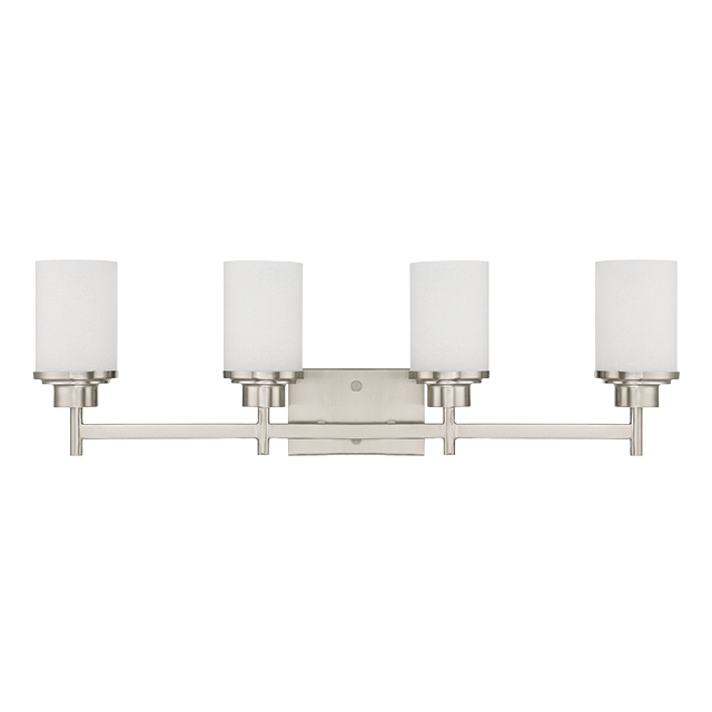 4-Light Somes Vanity With Linen Glass Wall Luminance 