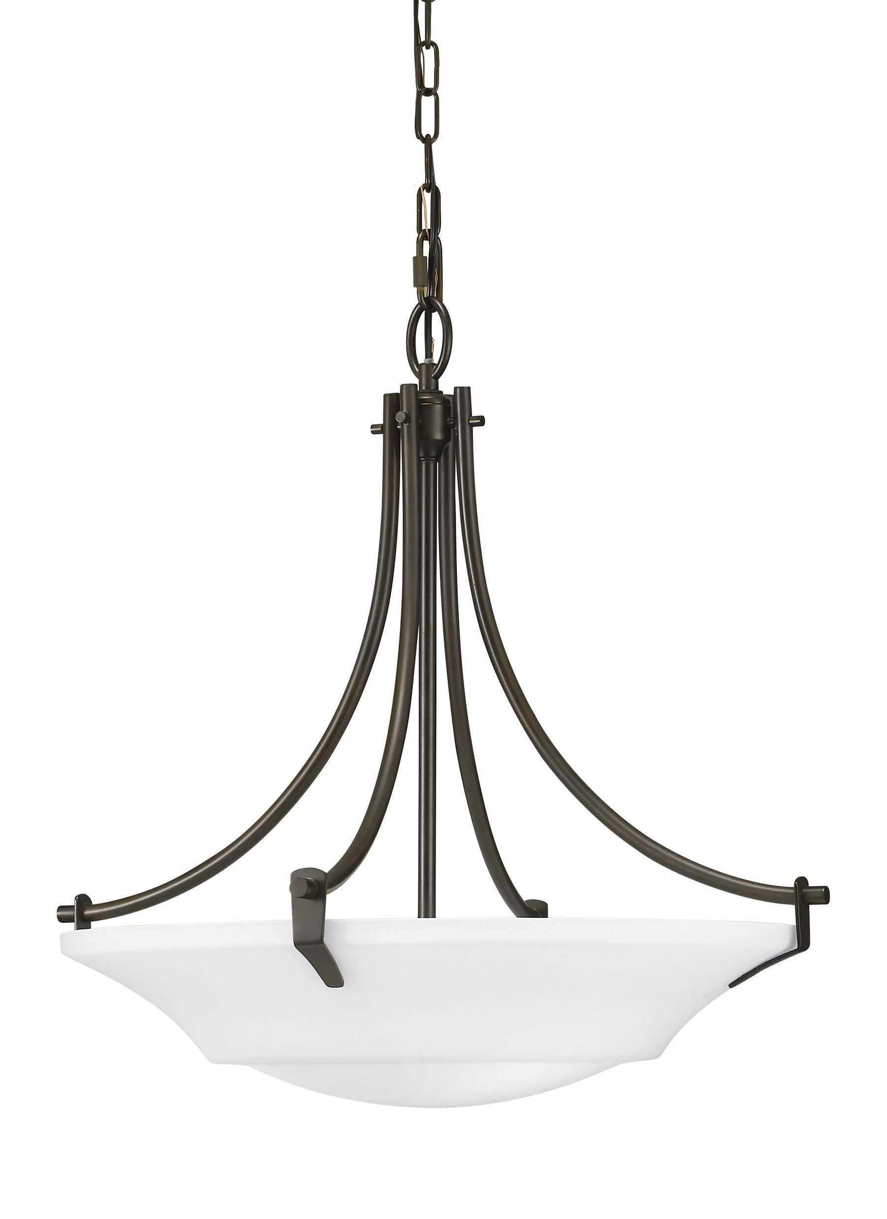 Barrington Large Three Light Pendant - Oil Rubbed Bronze Ceiling Sea Gull Lighting 