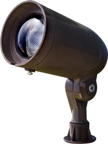 Fiberglass 120V PAR20 Spot Light Outdoor Dabmar Bronze 