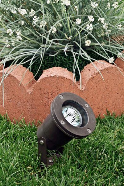 Fiberglass 12V Spot Light - Bronze - LED or Halogen Outdoor Dabmar 