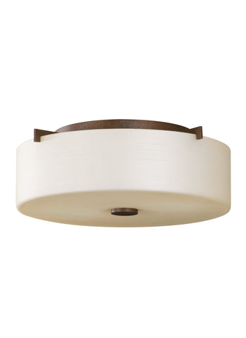 Sunset Drive Small Two Light Flush Mount - Corinthian Bronze Ceiling Sea Gull Lighting 