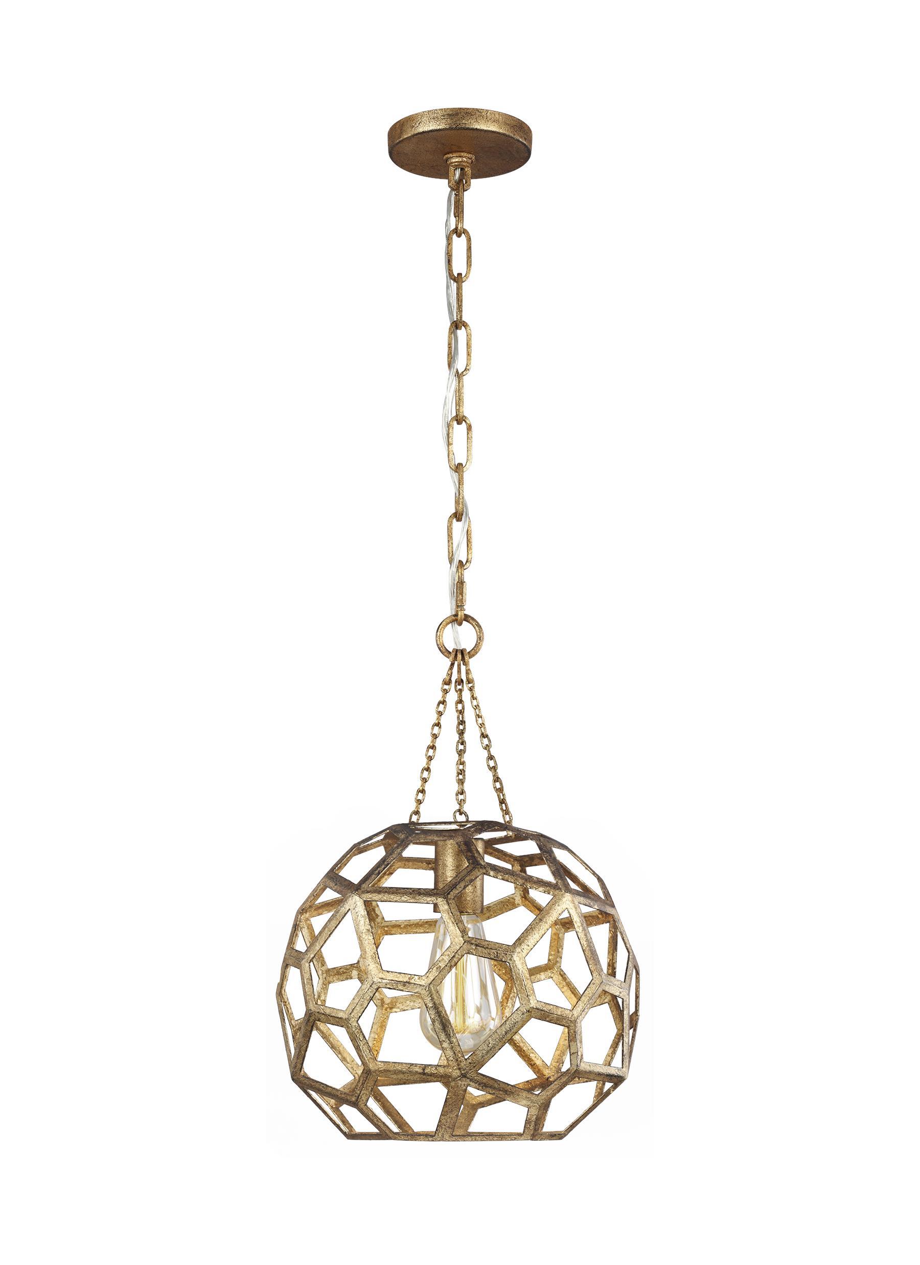 Feccetta Antique Gild 1-light'small Pendant Ceiling Feiss 