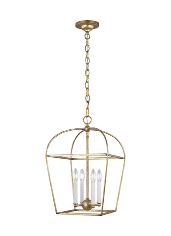 Stonington Antique Gild 4-Light Lantern Ceiling Feiss 