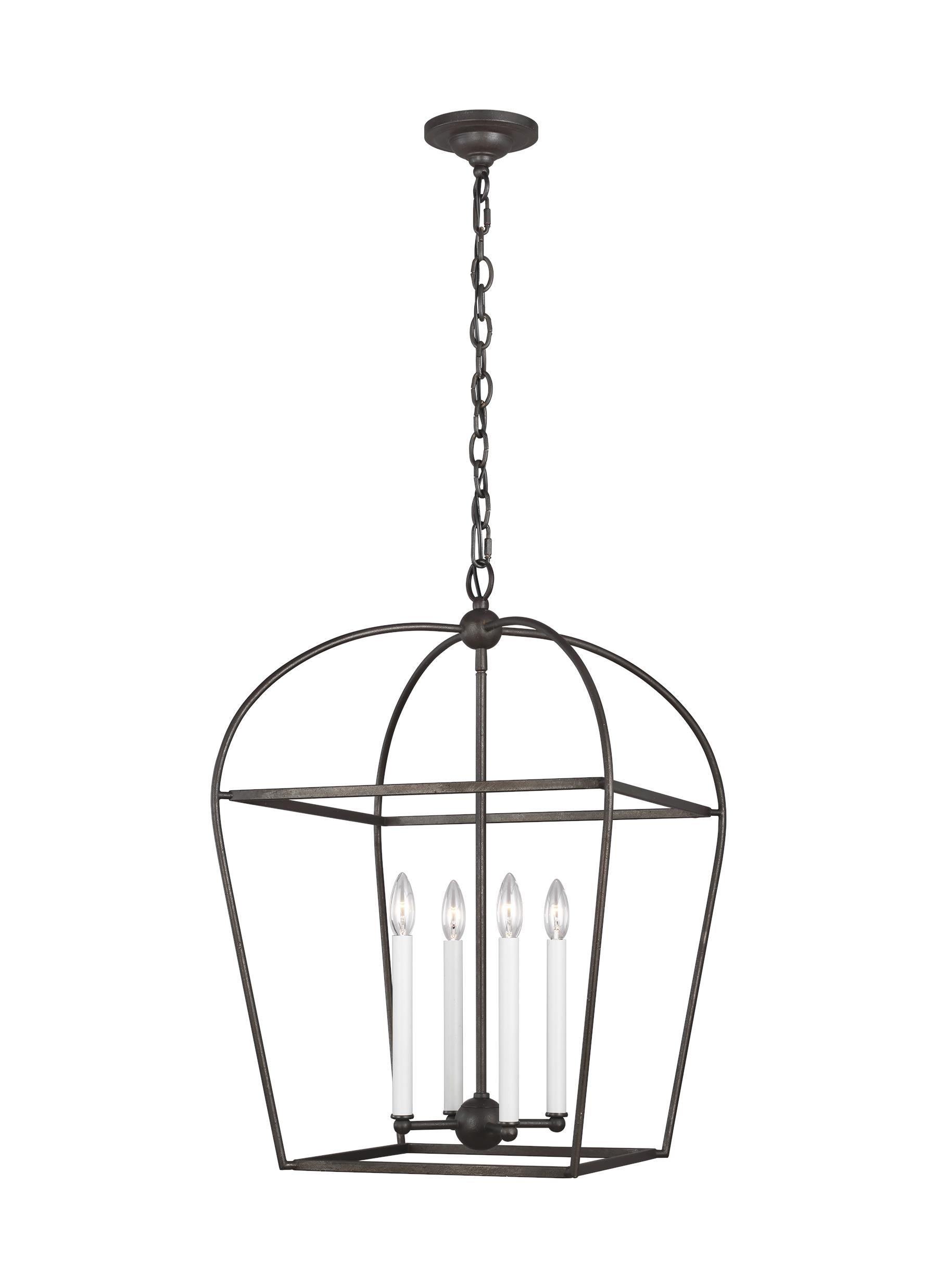 Stonington Smith Steel 4-Light Lantern Ceiling Feiss 