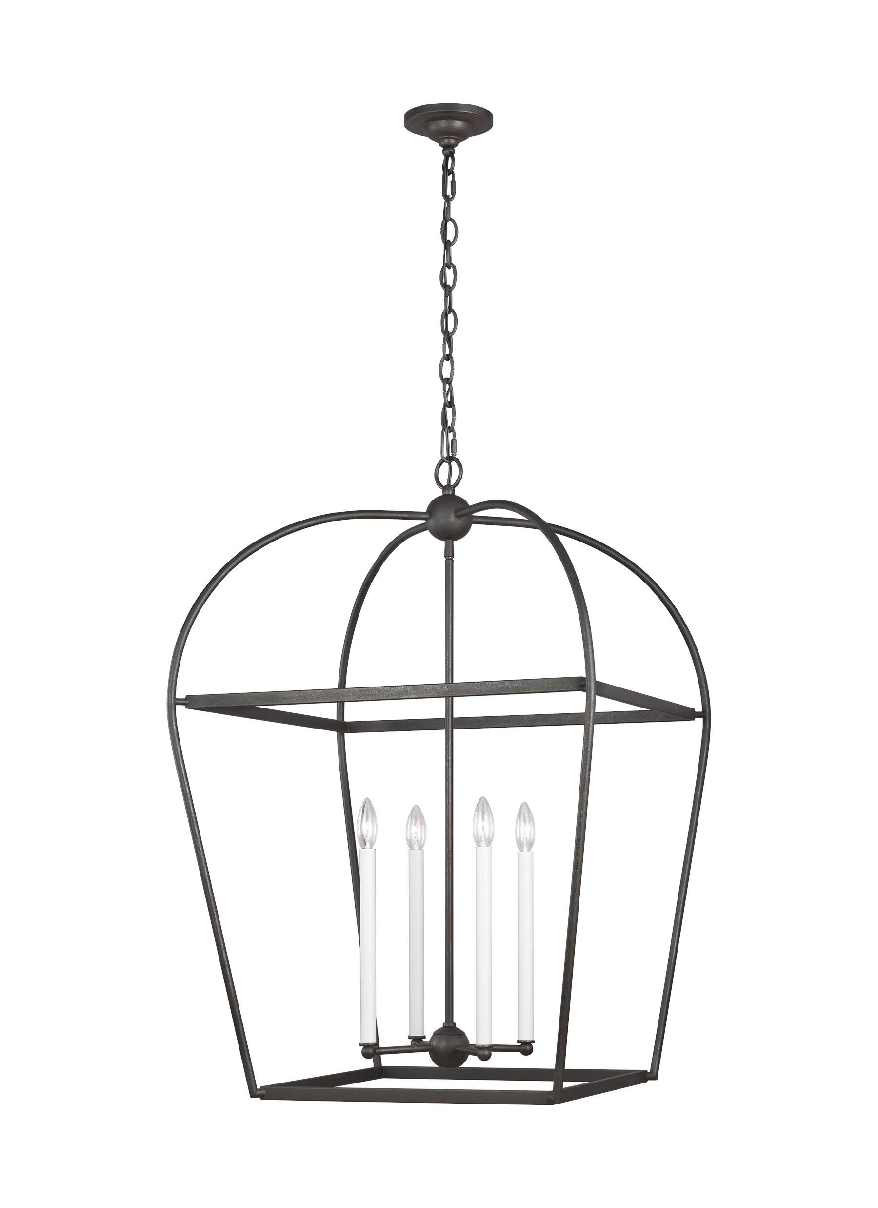 Stonington Smith Steel 4-Light Lantern Ceiling Feiss 