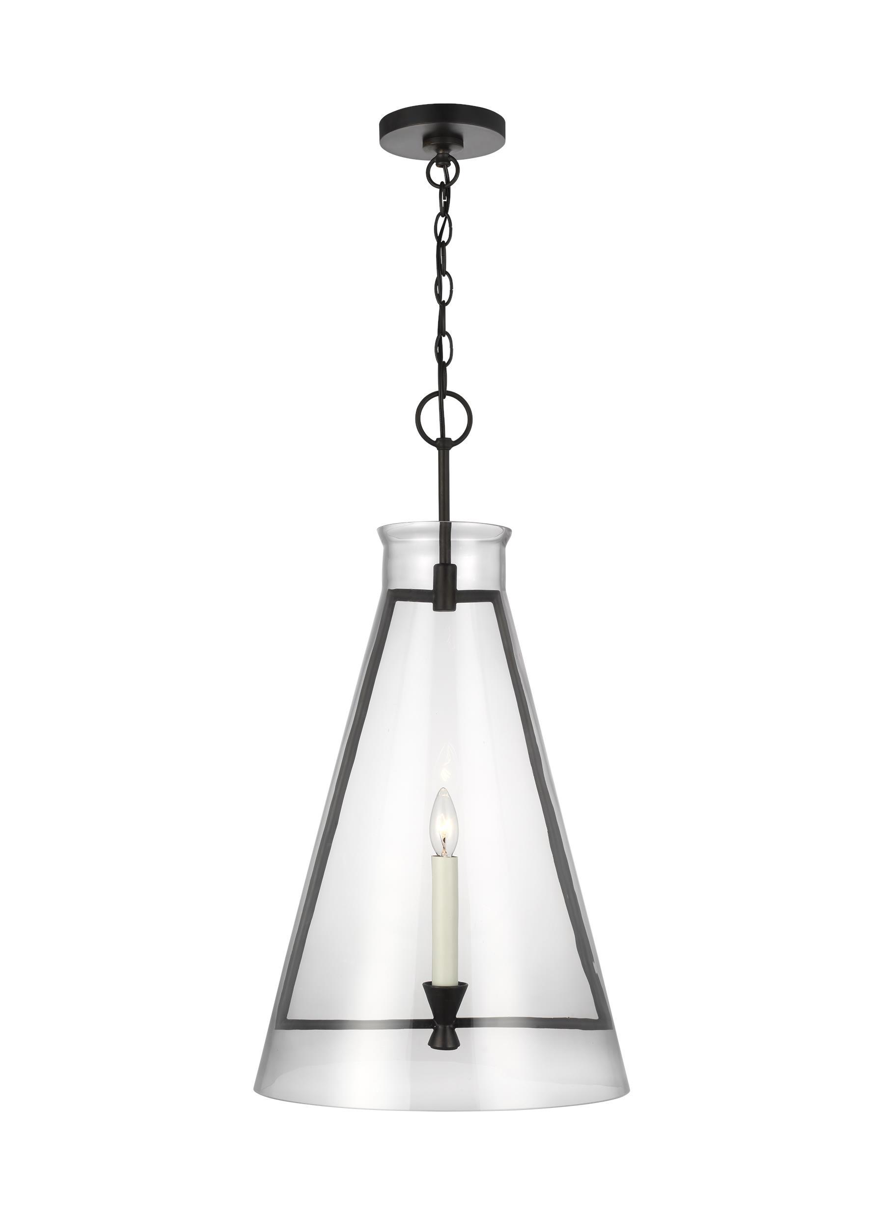 Keystone Aged Iron 1-Light Pendant Ceiling Feiss 