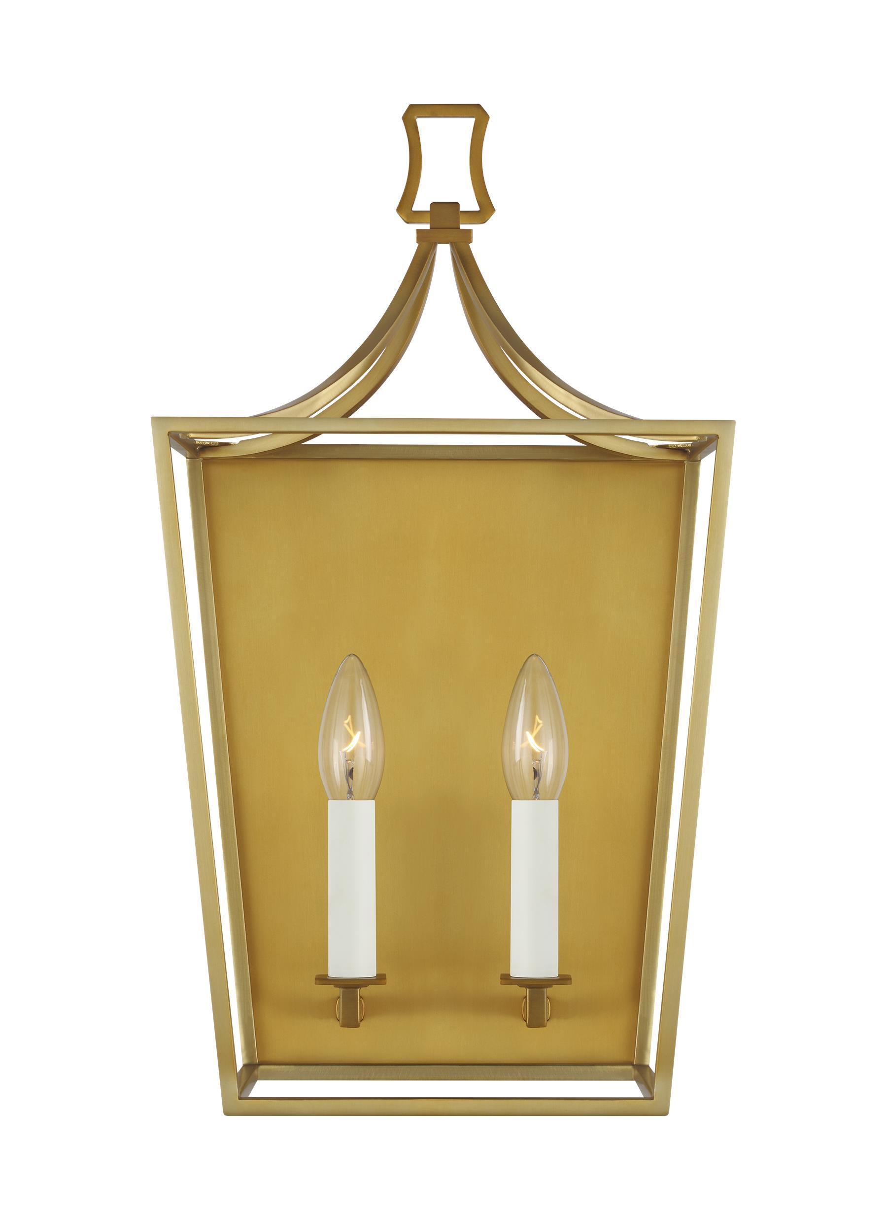 Southold Burnished Brass 2-Light Wall Sconce Wall Feiss 