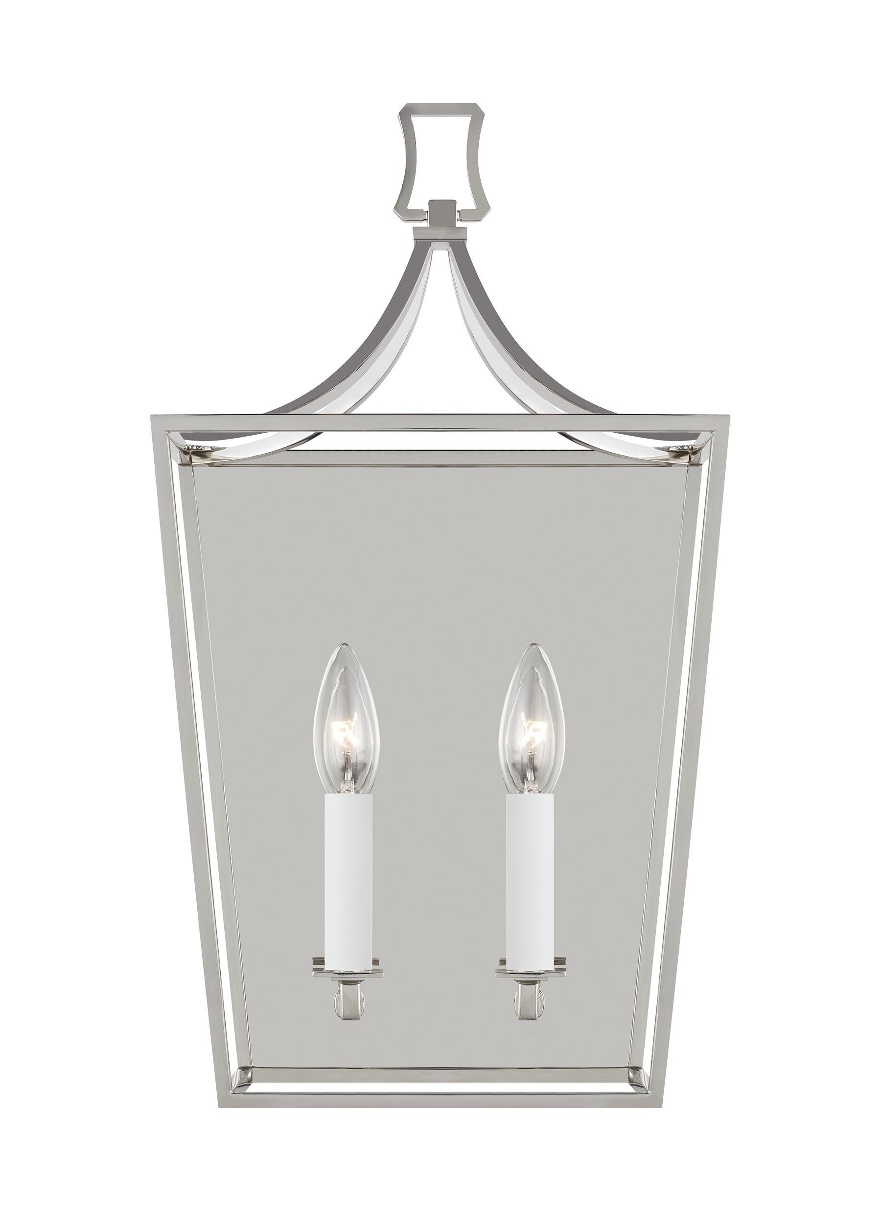 Southold Polished Nickel 2-Light Wall Sconce Wall Feiss 