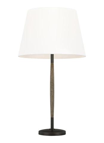 Ferrelli Weathered Oak Wood / Aged Pewter 1 - Light Table Lamp