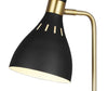 Joan Midnight Black / Burnished Brass 1 - Light Table Lamp Lamps Feiss 