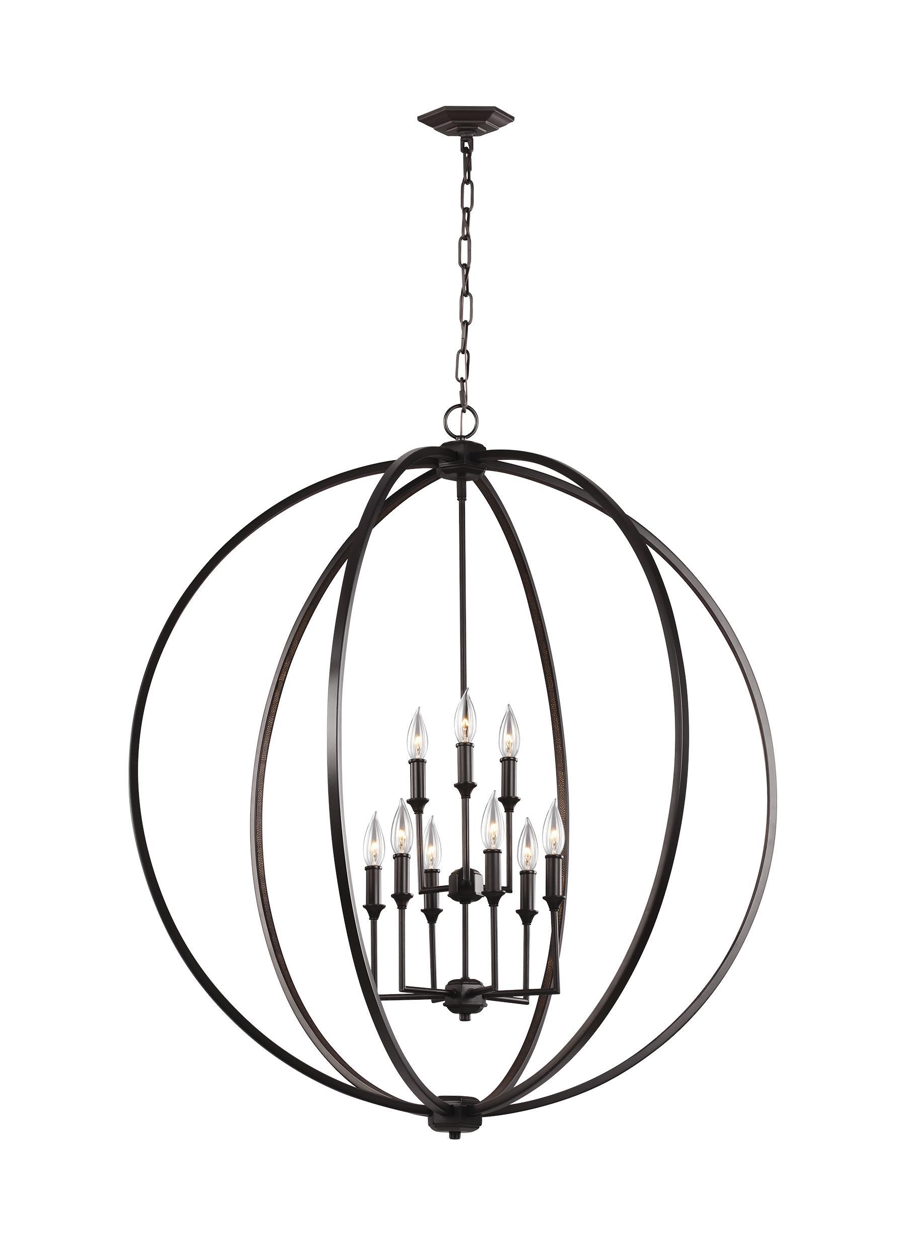 Corinne Oil Rubbed Bronze 9-Light Chandelier Ceiling Feiss 