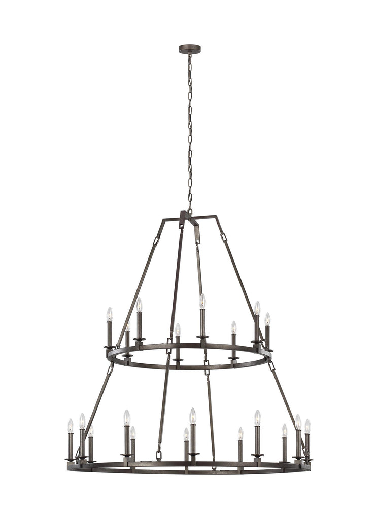 Landen Smith Steel 20-Light Chandelier Ceiling Feiss 