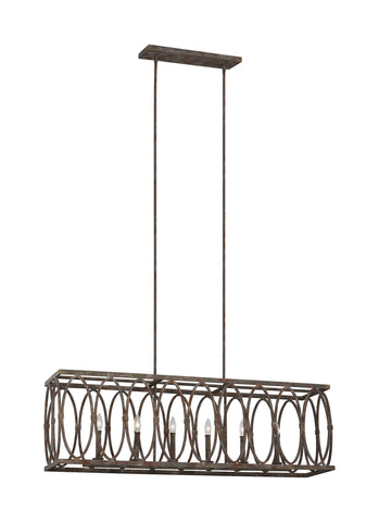 Patrice Deep Abyss 6-Light Linear Chandelier