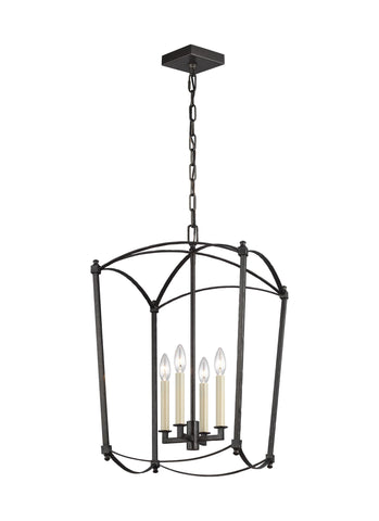 Thayer Smith Steel 4-Light Chandelier Ceiling Feiss 