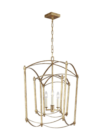 Thayer Antique Gild 3-Light Lantern Ceiling Feiss 
