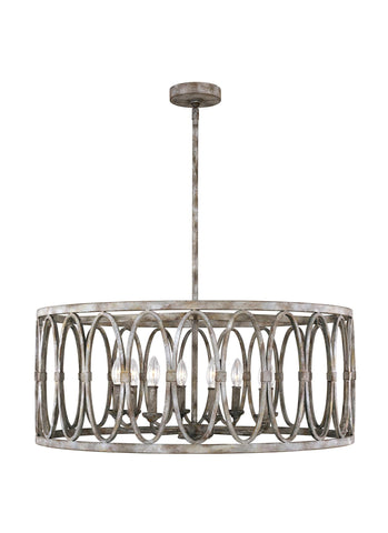 Patrice Deep Abyss 8-Light Chandelier Ceiling Feiss 