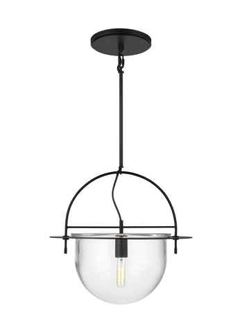 Nuance Aged Iron 1-Light Large Pendant Ceiling Feiss 