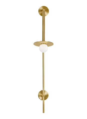 Nodes Burnished Brass 1-Light Large Pivot Wall Sconce Wall Feiss 