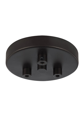 Multi-Port Canopies Oil Rubbed Bronze 3 - Light Multi-Port Canopy with Swag Hooks Ceiling Feiss 