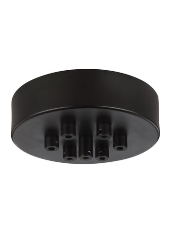 Multi-Port Canopies Oil Rubbed Bronze 7 - Light Multi-Port Canopy with Swag Hooks Ceiling Feiss 