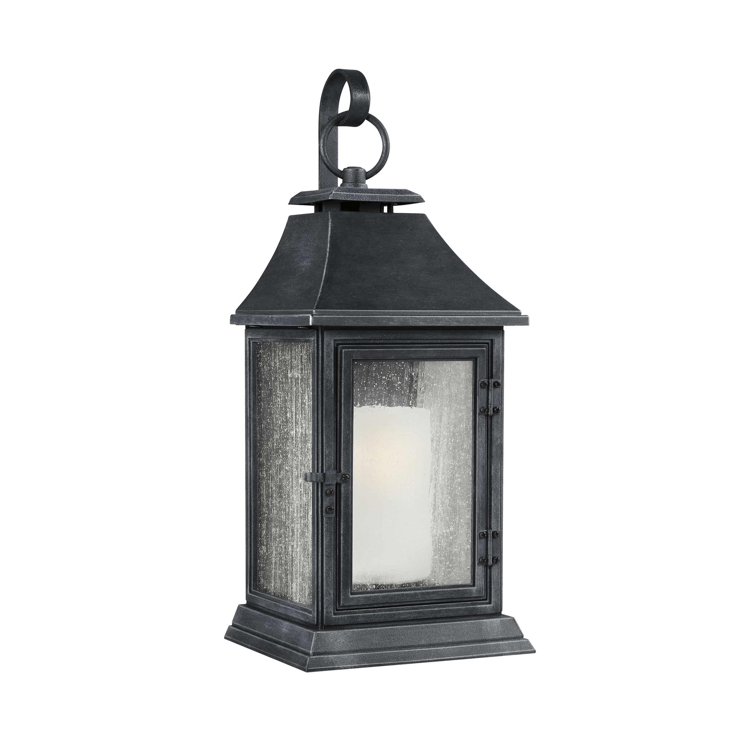 Shepherd Dark Weathered Zinc 1-Light Outdoor Sconce Outdoor Feiss 