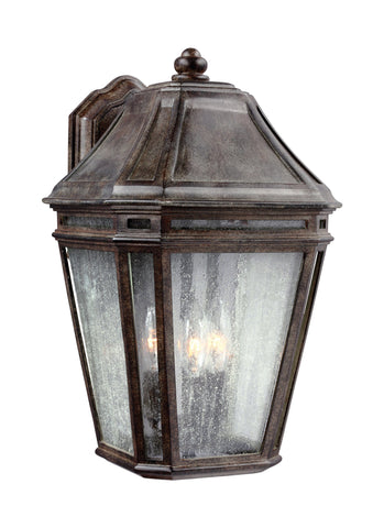 Londontowne Weathered Chestnut 3-Light Outdoor Sconce Outdoor Feiss 