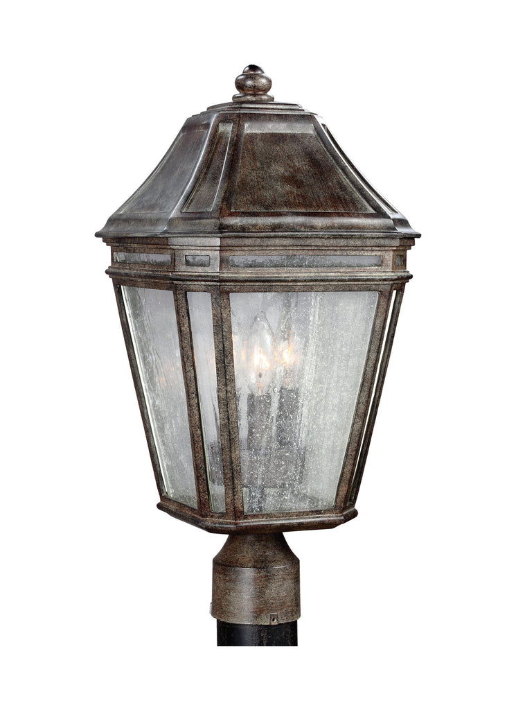 Londontowne Weathered Chestnut 3-Light Outdoor Post Outdoor Feiss 