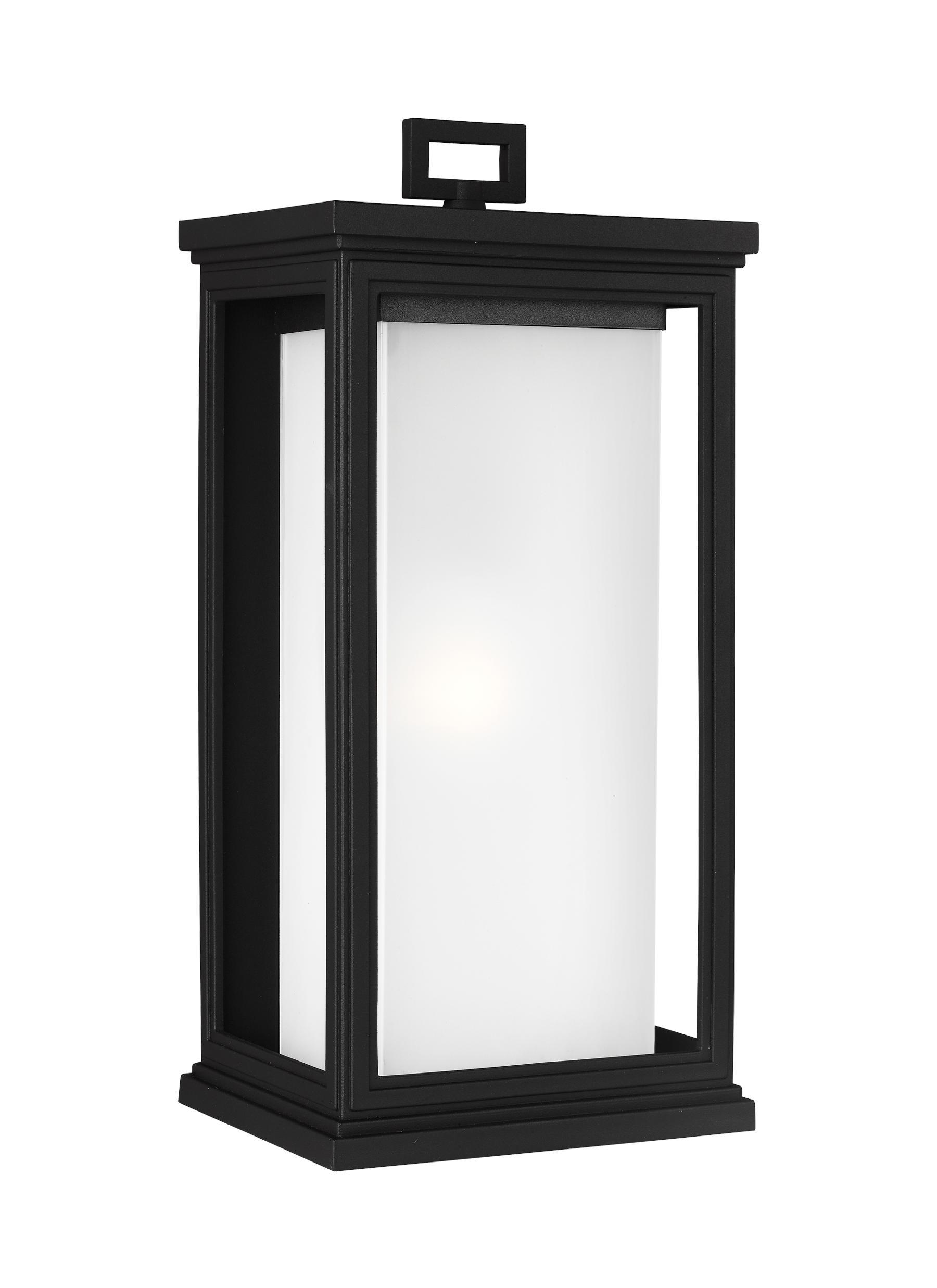 Roscoe Textured Black 1-Light Outdoor Wall Lantern Outdoor Feiss 