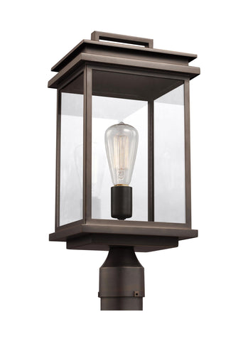 Glenview Antique Bronze 1-Light Outdoor Post Lantern Outdoor Feiss 