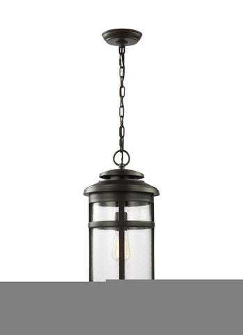 Newport Antique Bronze 1-Light Hanging Lantern Outdoor Feiss 