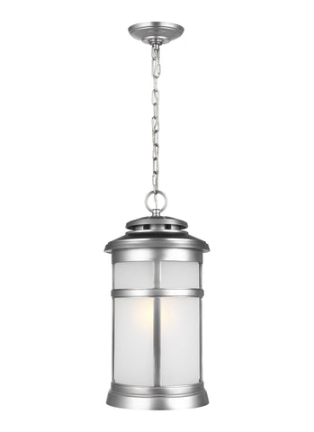 Newport Painted Brushed Steel 1-Light Hanging Lantern Outdoor Feiss 