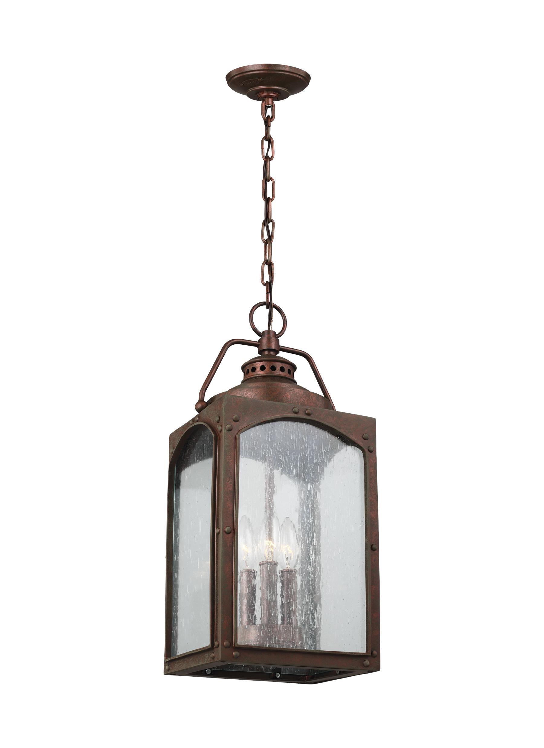 Randhurst Copper Oxide 3-Light Hanging Lantern Outdoor Feiss 