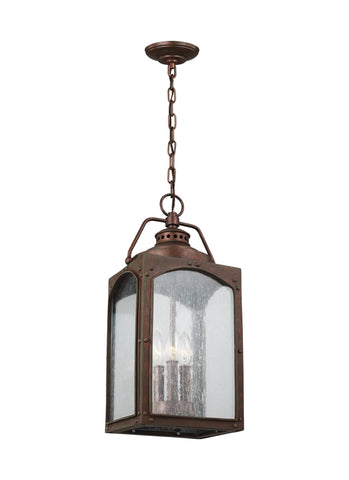 Randhurst Copper Oxide 3-Light Hanging Lantern Outdoor Feiss 