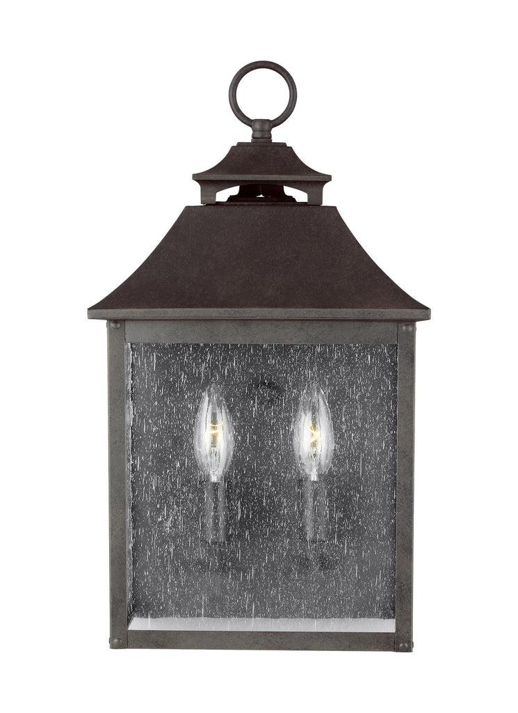 Galena Sable 2-Light Pocket Wall Lantern Outdoor Feiss 