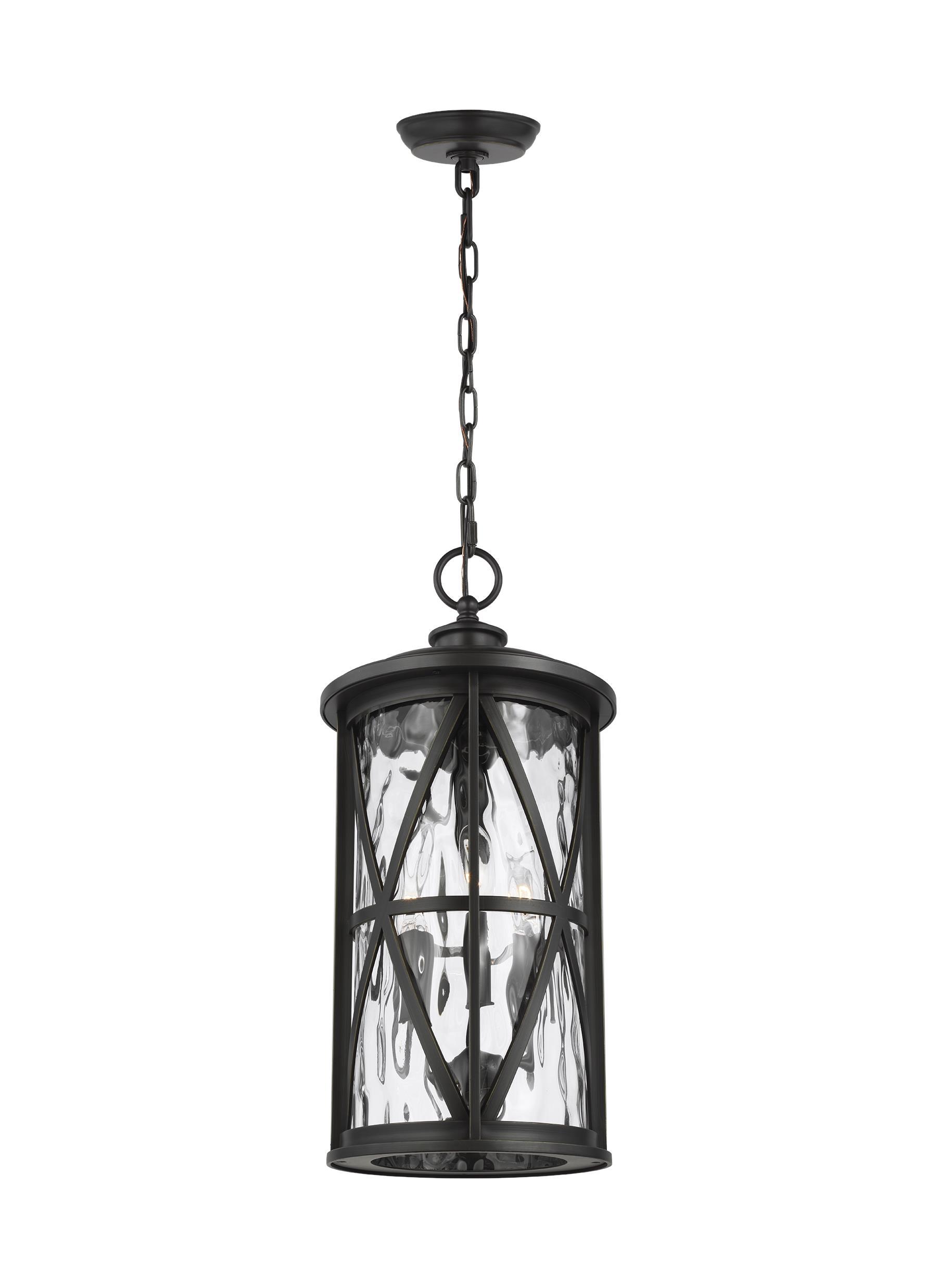 Millbrooke Antique Bronze 3-Light Outdoor Pendant Outdoor Feiss 