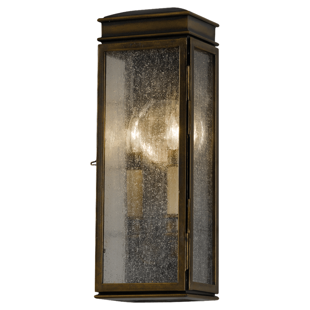 Whitaker Astral Bronze 2-Light Wall Lantern Outdoor Feiss 